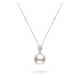 13.0-14.0mm White South Sea Pearl & Diamond Madeline Pendant in 18K Gold - AAA Quality