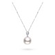 13.0-14.0mm White South Sea Pearl & Diamond Madeline Pendant in 18K Gold - AAA Quality
