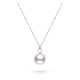 13.0-14.0mm White South Sea Pearl & Diamond Lucy Pendant in 18K Gold - AAA Quality