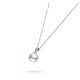 11.0-12.0mm White South Sea Pearl & Diamond Bezel Pendant in 18K Gold - AAAA Quality