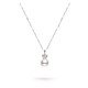 8.0-9.0mm White South Sea Pearl & Diamond Crown Pendant in 18K Gold - AAAA Quality