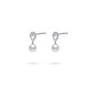 8.0-9.0mm White South Sea Pearl Glory Earrings in 18K Gold - AAAA Quality