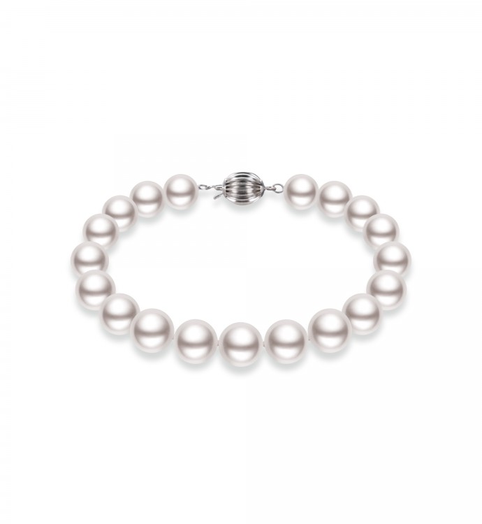 8.0-8.5mm White Freshwater Pearl Bracelet - AAA Quality