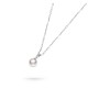 9.0-9.5mm Akoya & Diamond Dew Pendant in 18K Gold - AAAA Quality