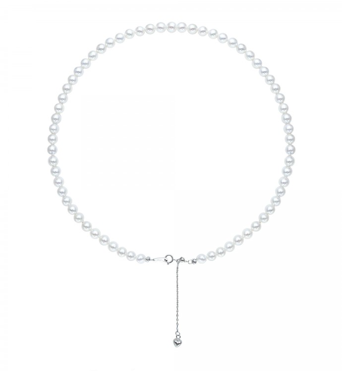 5.5-6.0mm White Freshwater Pearl Necklace - AAAA Quality