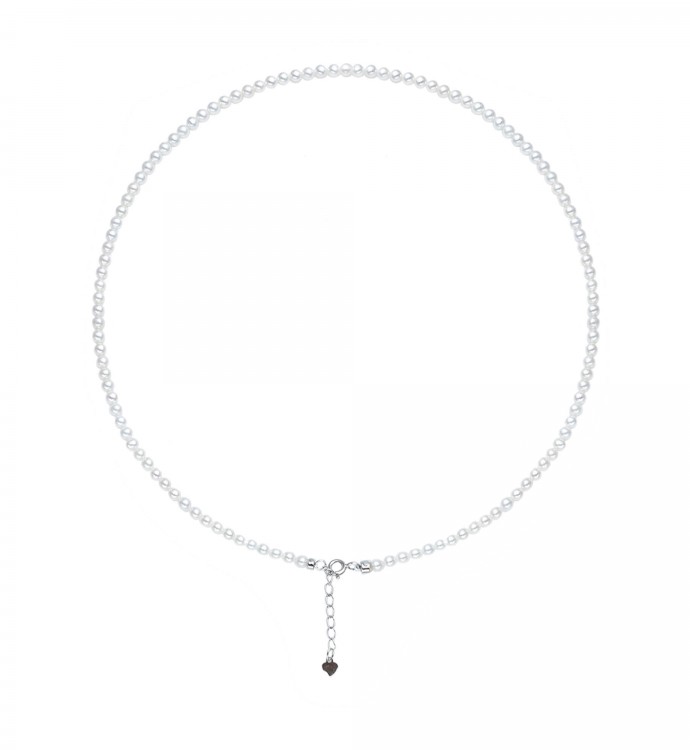 3.5-4.0mm White Freshwater Sweet Pearl Necklace - AAAA Quality