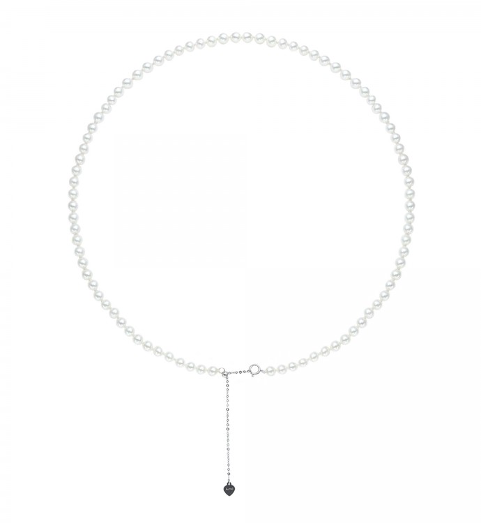 4.5-5.0mm White Akoya Pearl Necklace - AAAAA Quality