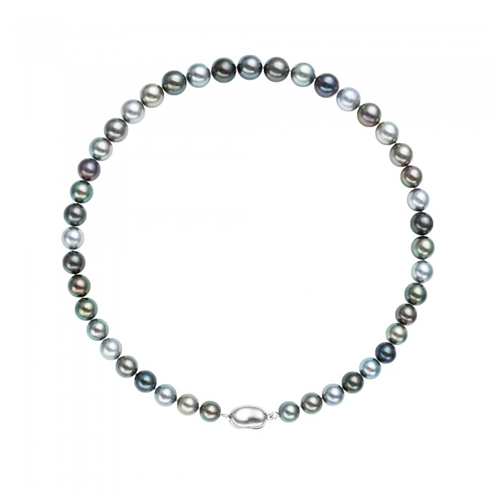 8.0-10.0mm Multicolor Tahitian Pearl Necklace - AAAA Quality
