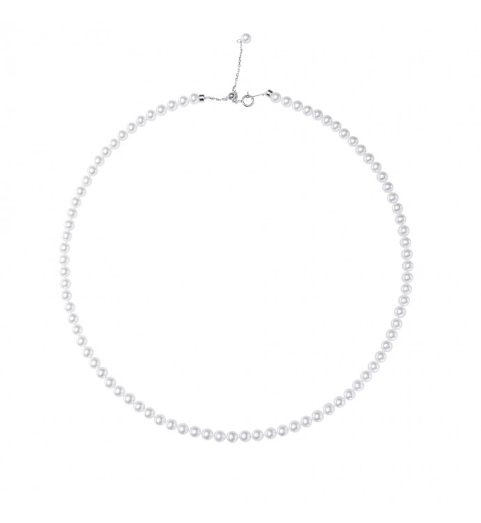 3.5-4.0mm White Freshwater Pearl Necklace - AAAA Quality