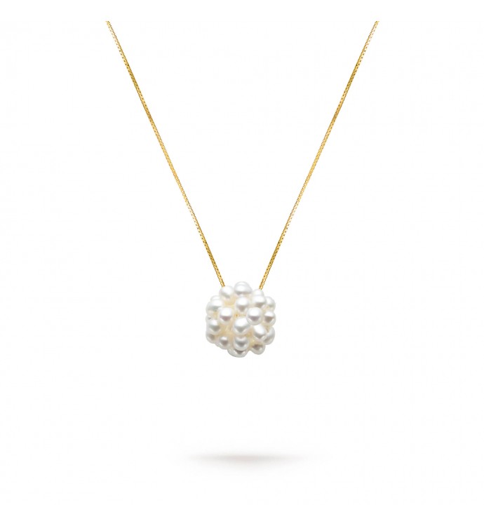 White Rice Freshwater Pearl Bunch Pendant