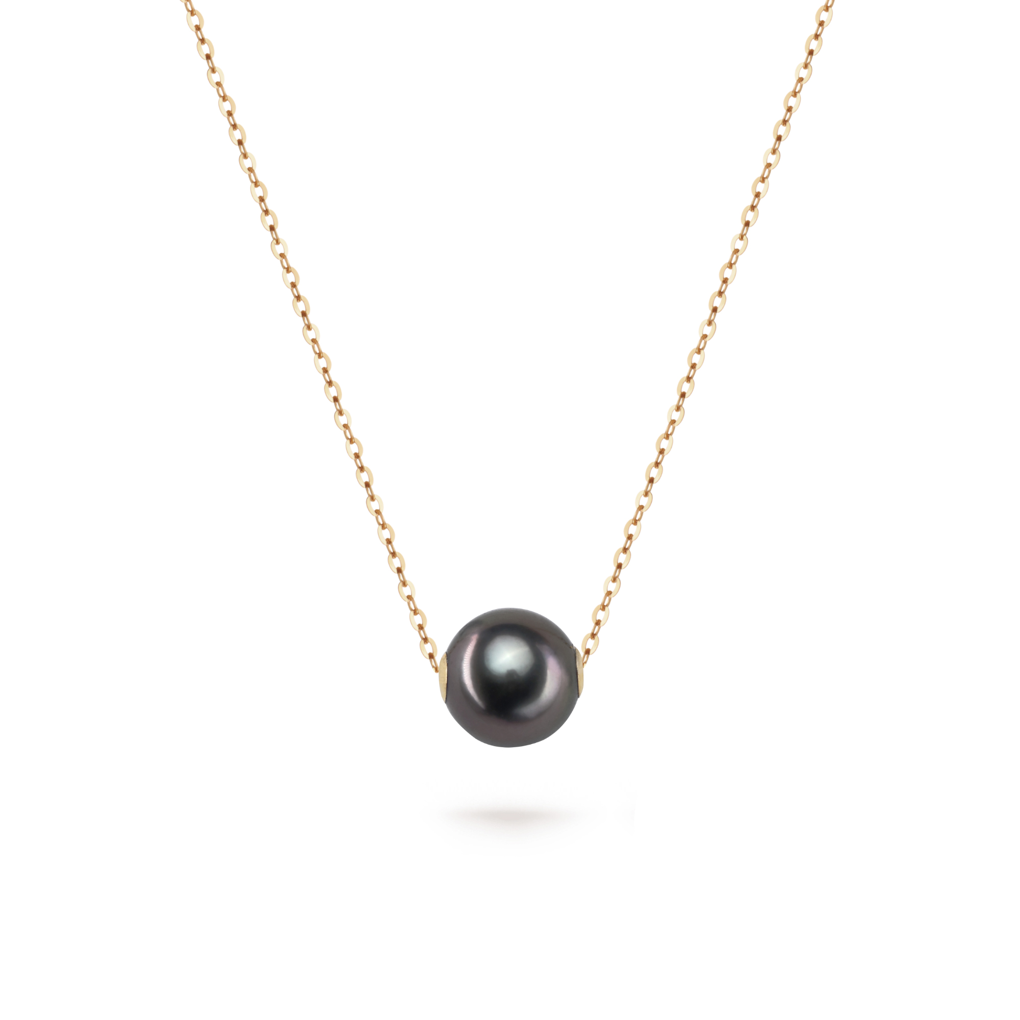 Floating tahitian pearl necklace on sale