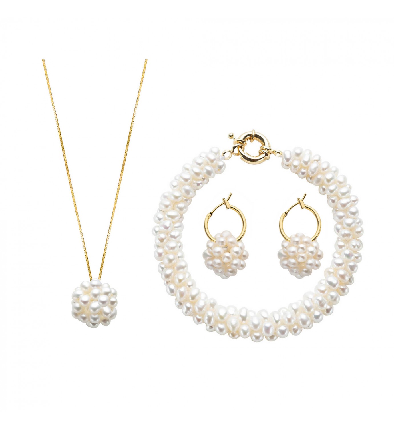 Jewelry Store丨Pearl Necklaces & Earrings 丨 White Victoria