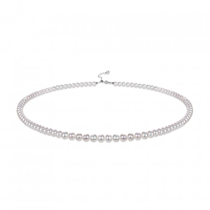 4.0-5.0mm White Freshwater Pearl Necklace - AAAA Quality