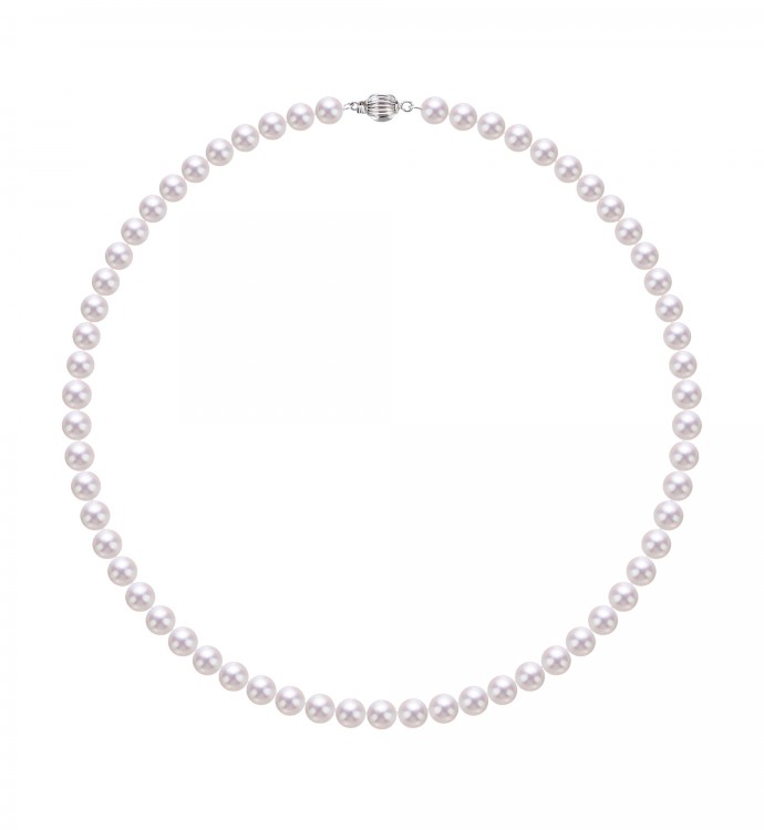 6.5-7.0mm White Freshwater Pearl Necklace - AAAA Quality