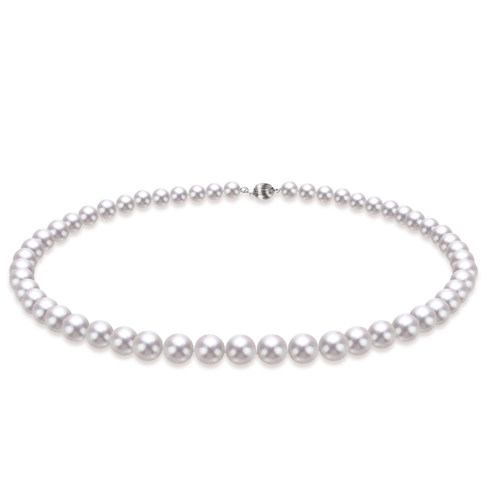 7.5-8.0mm White Freshwater Pearl Necklace - AAAA Quality