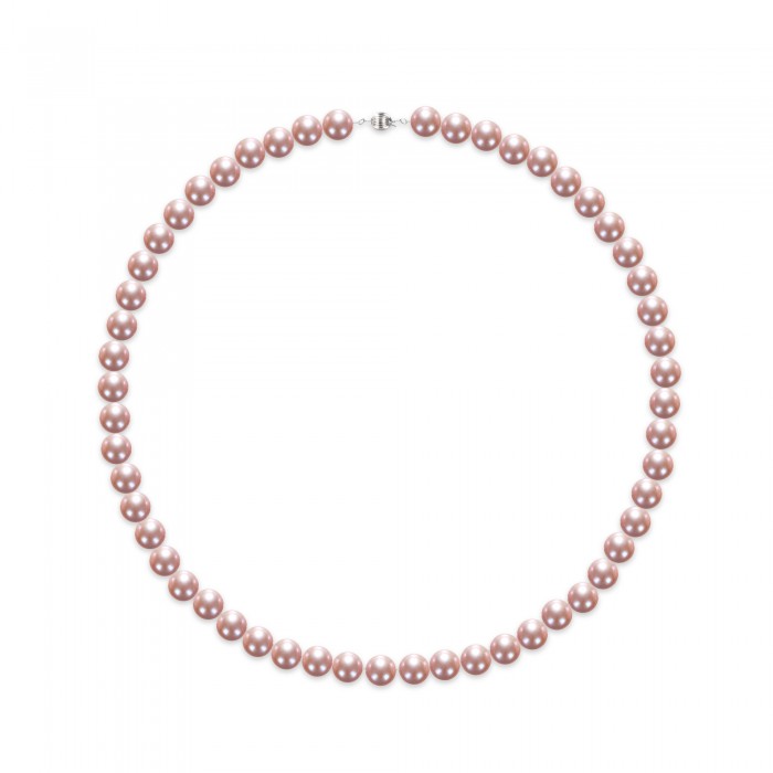 6.0-8.0mm Peach Freshwater Pearl Necklace - AAAA Quality