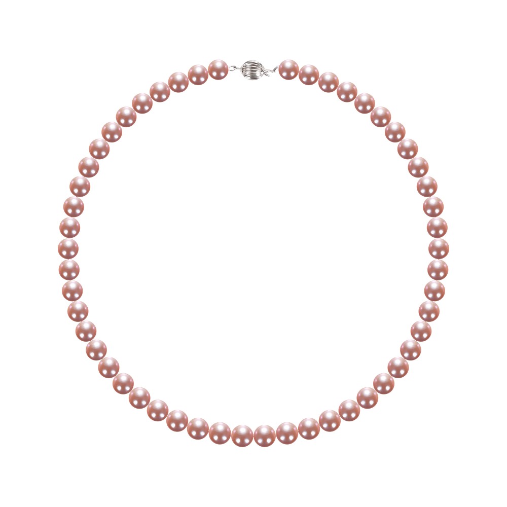8.0-9.0mm Peach Freshwater Pearl Necklace - AAA Quality