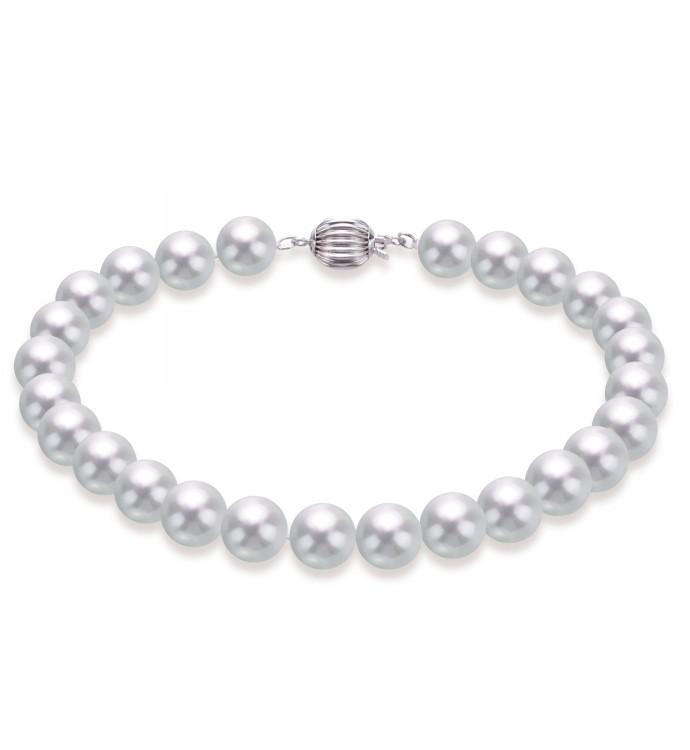 6.0-6.5mm White Freshwater Pearl Bracelet - AAAAA Quality