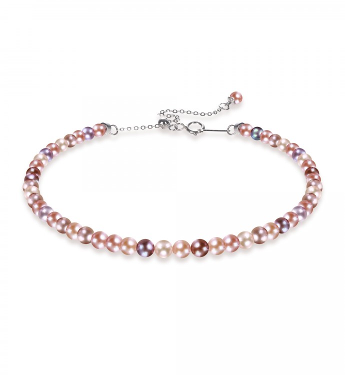 3.0-4.0mm Multicolor Freshwater Pearl Bracelet - AAAA Quality