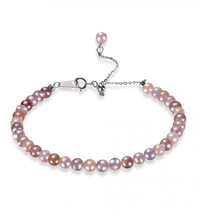 4.5-5.0mm Multicolor Freshwater Pearl Bracelet - AAAA Quality