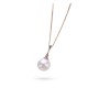 13.0-14.0mm White Freshwater Pearl Darling Pendant in 18K Gold - AAAAA Quality