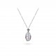 White Freshwater Baroque Pearl Stella Pendant in Sterling Silver