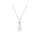 White Freshwater Baroque Pearl Zig Zag Pendant in Sterling Silver White Freshwater Baroque Pearl Zig Zag Pendant in Sterling Silver