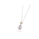 White Freshwater Baroque Pearl Kennedy Pendant in Sterling Silver