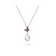 White Freshwater Baroque Pearl Butterfly Pendant in Sterling Silver White Freshwater Baroque Pearl Butterfly Pendant in Sterling Silver
