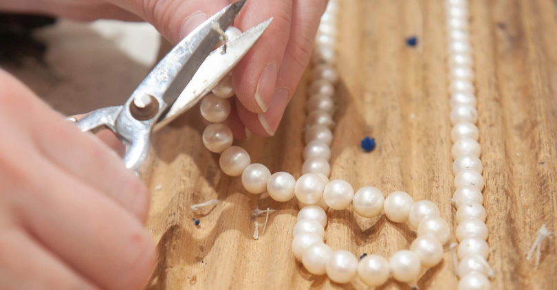 how to restring pearls