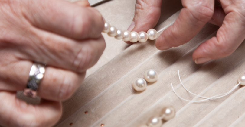 how to restring pearls