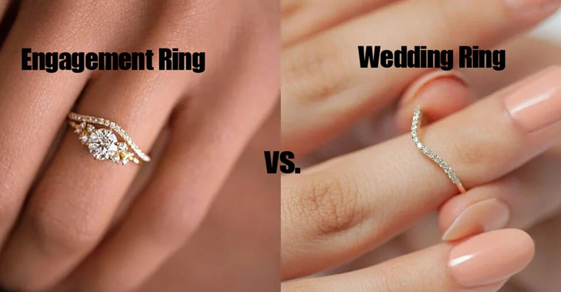 wedding rings vs engagement rings
